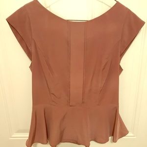Boutique silk peplum top